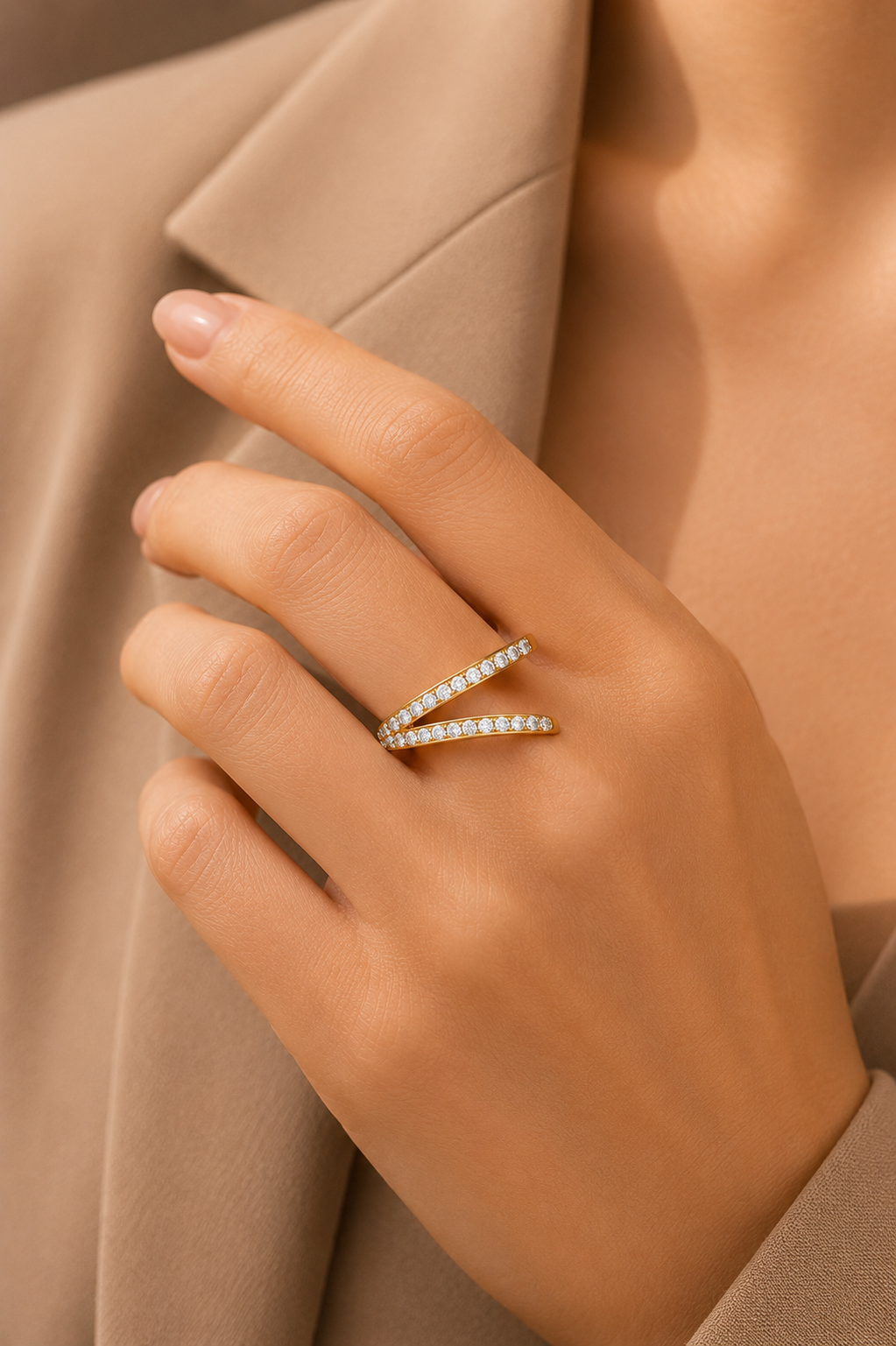Blush Heart Diamond Ring