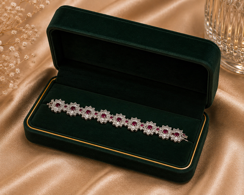 Éclipse Duo Diamond Bracelet in 18K White Gold