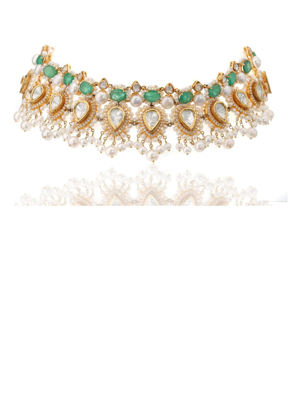 Izzari Royal Heritage Gemstone Necklace in 18K Gold