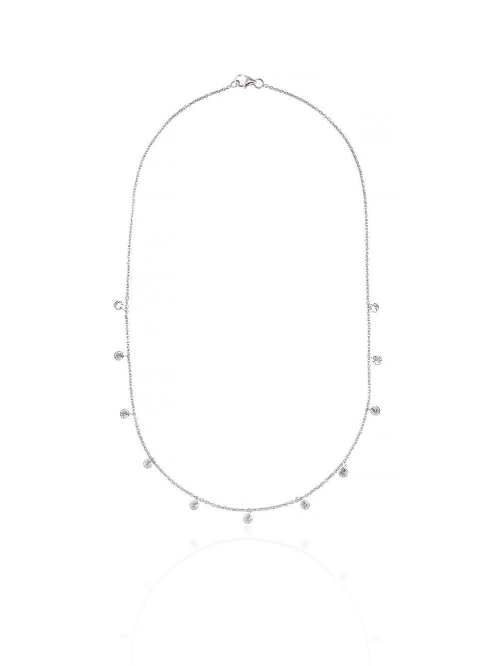Minimal Diamond Charm Necklace in 18K Gold