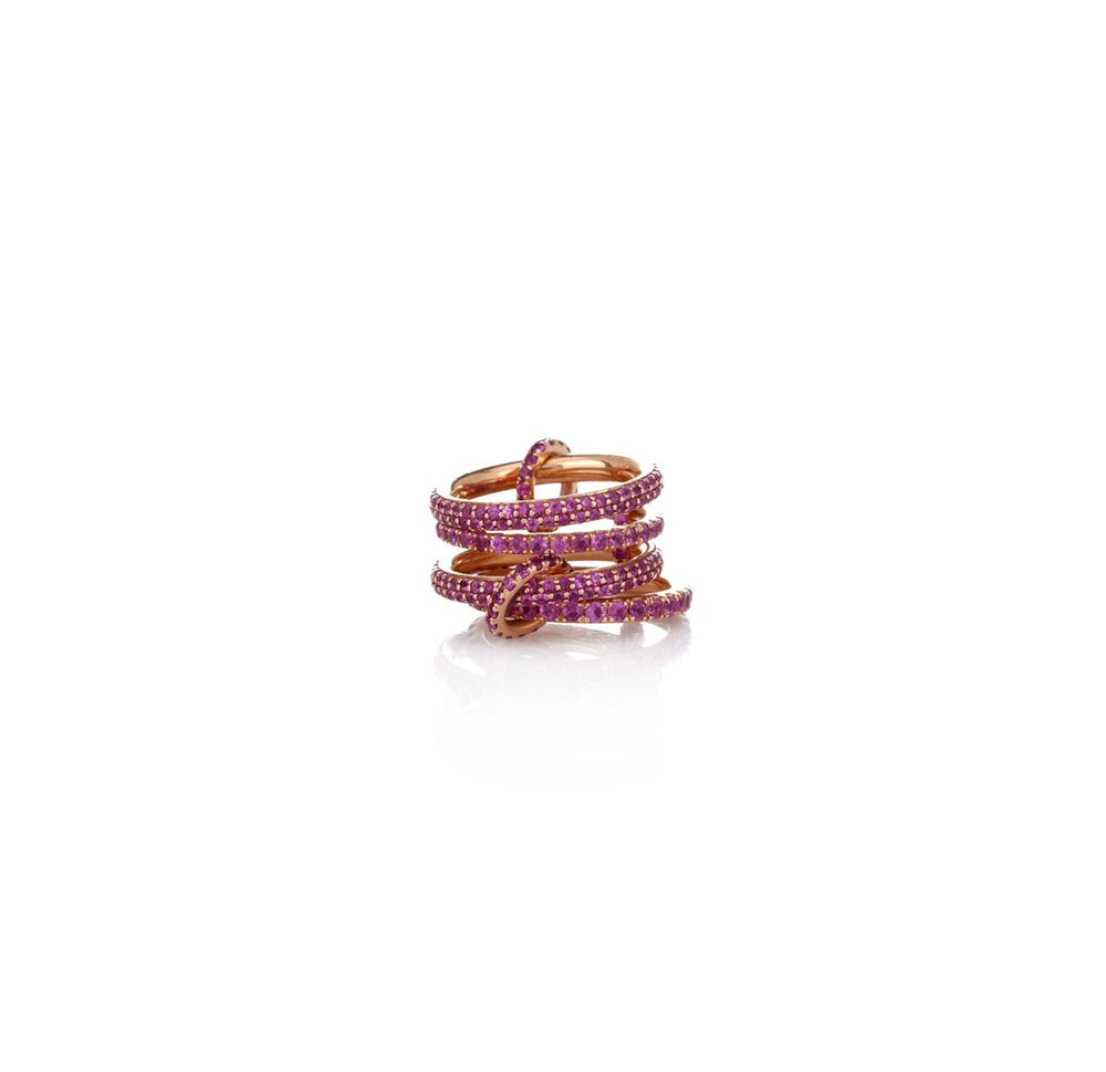 18K Rose Gold Ruby Wrap Ring