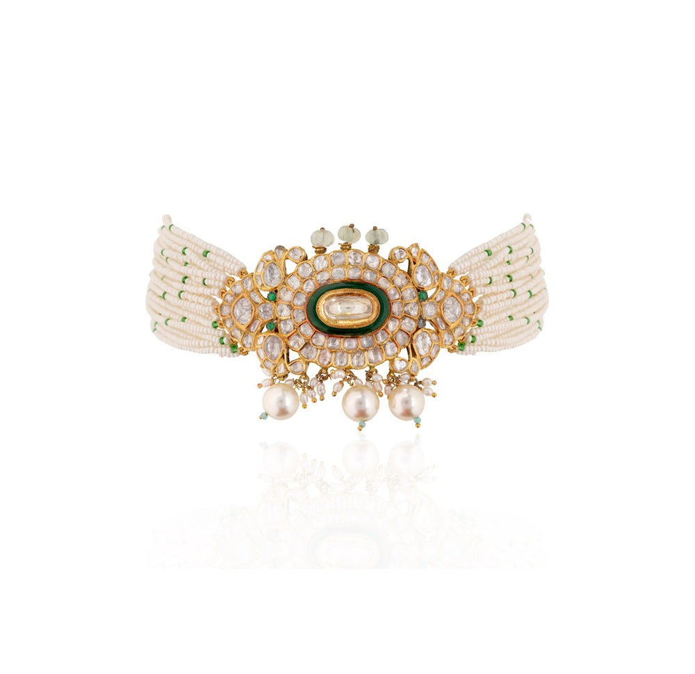 18K Gold Polki Bridal Jewellery Set