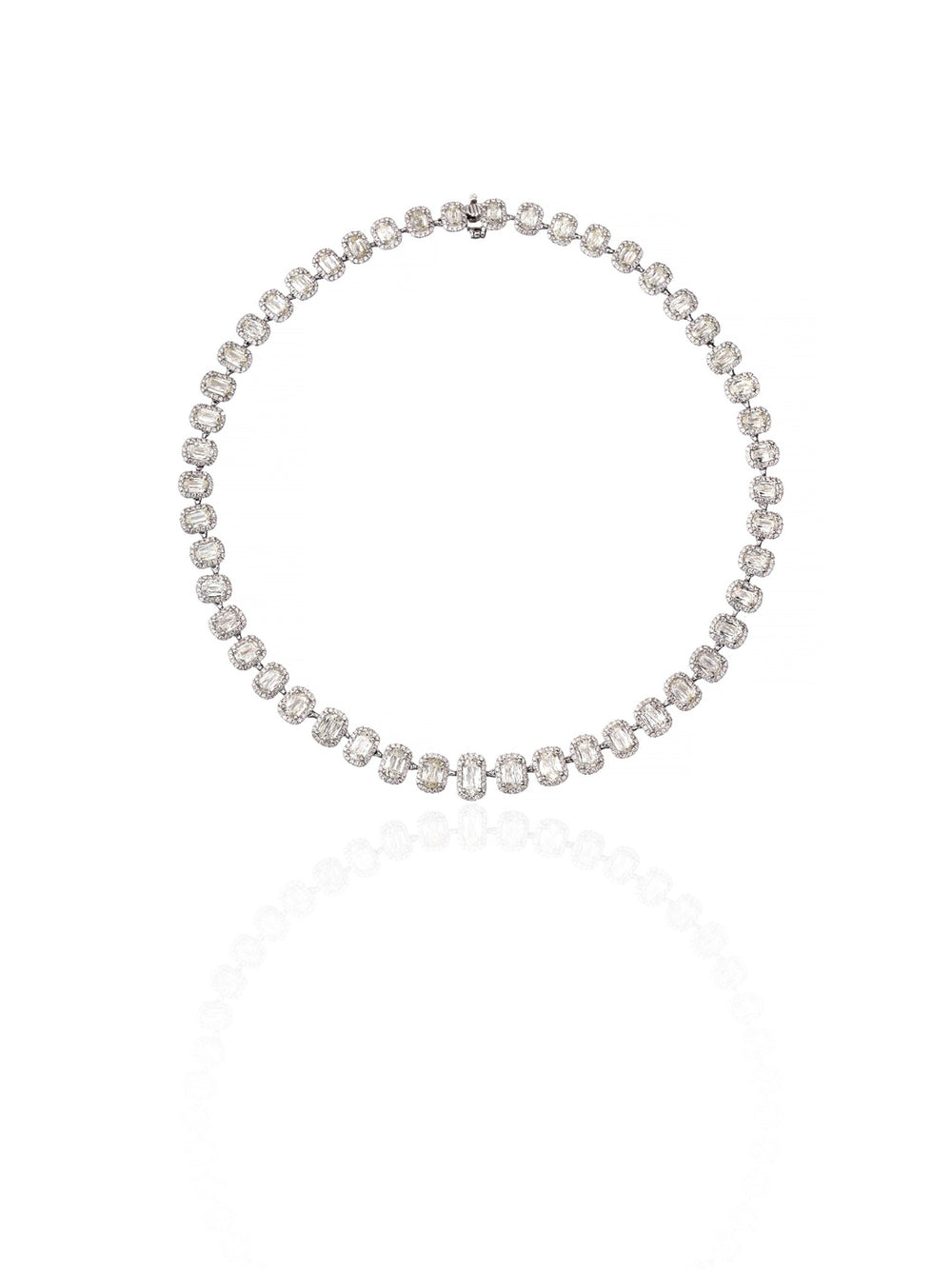 Pearl Diamond Statement Necklace in 18K Gold
