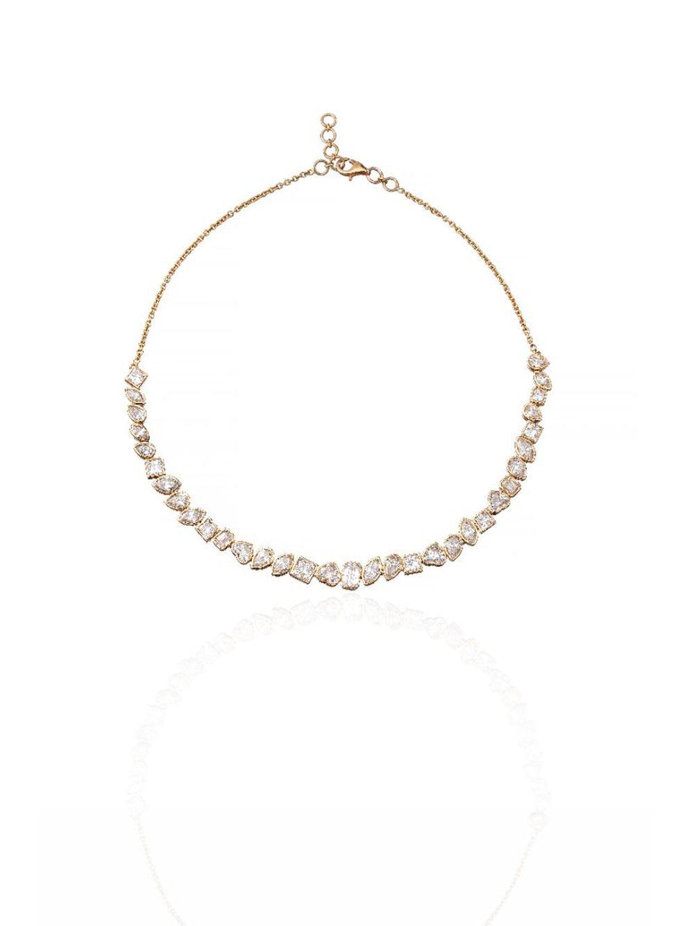 Auric Line Diamond Necklace in 18K Gold | Luxury Fine Jewellery