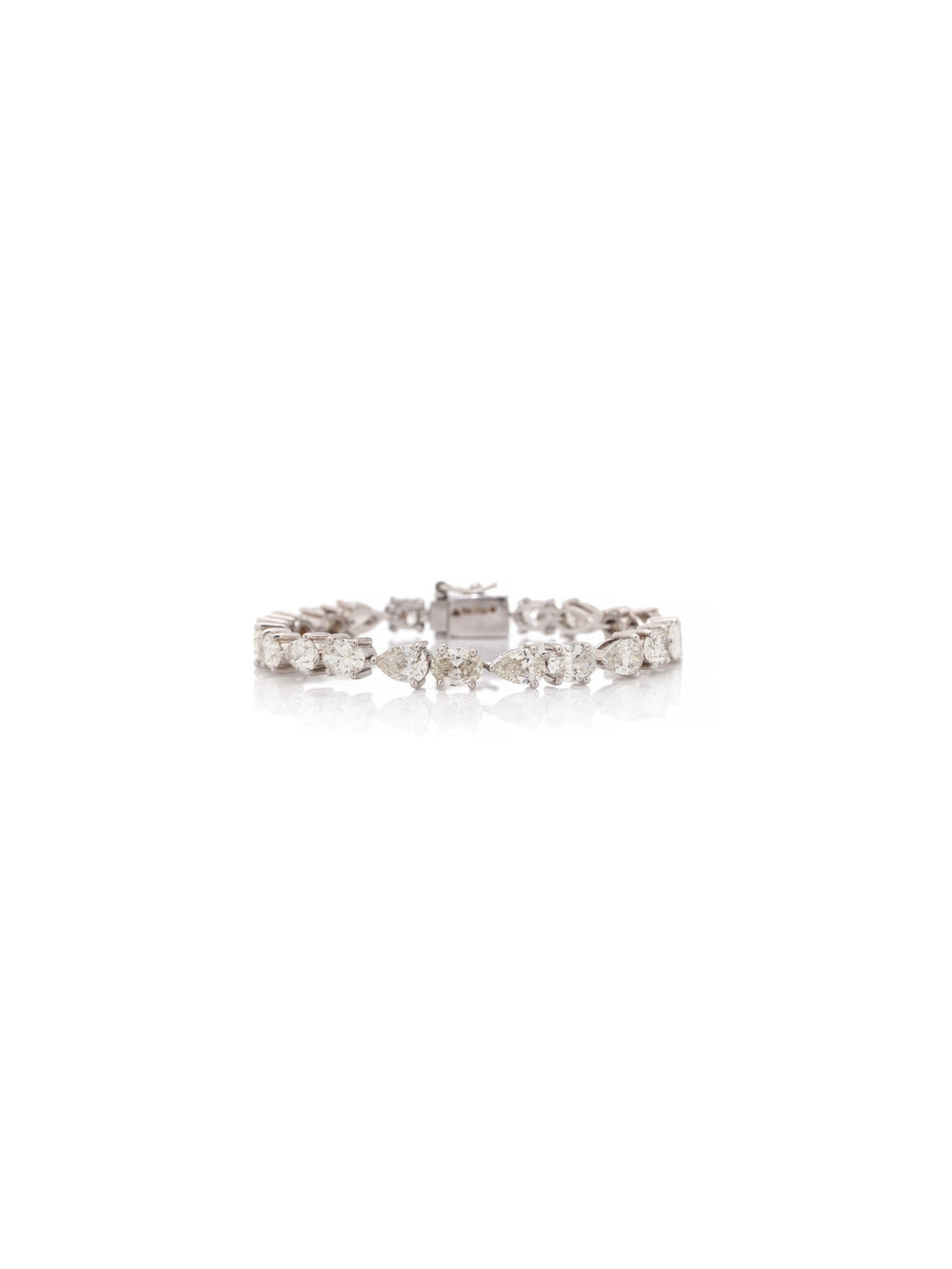 Celestique Diamond Tennis Bracelet in 18K White Gold