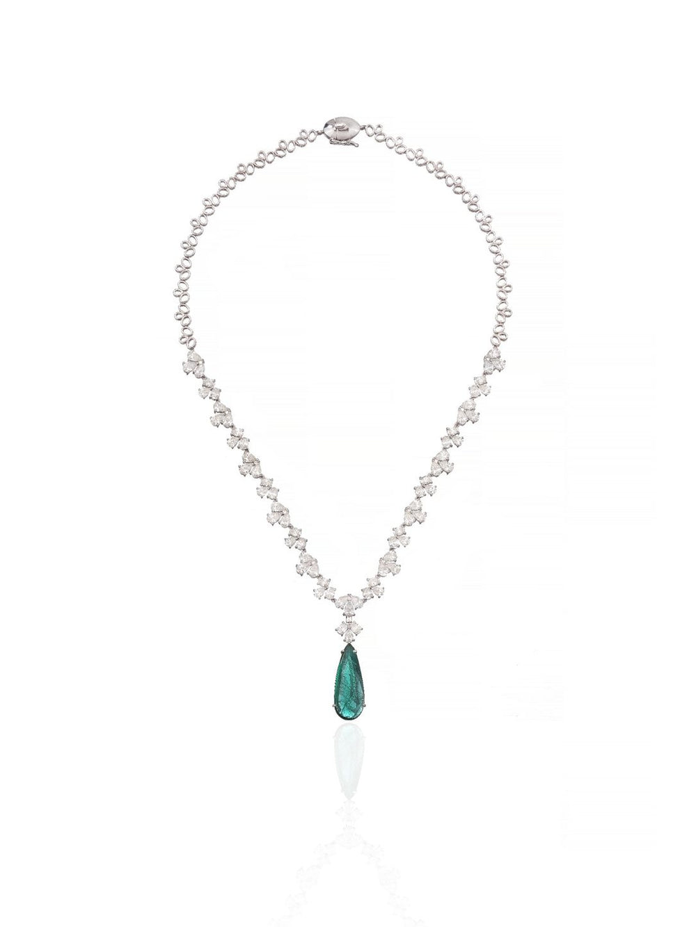 Celeste Curve Diamond Necklace in 14K Gold | Luxury Fine Jewellery