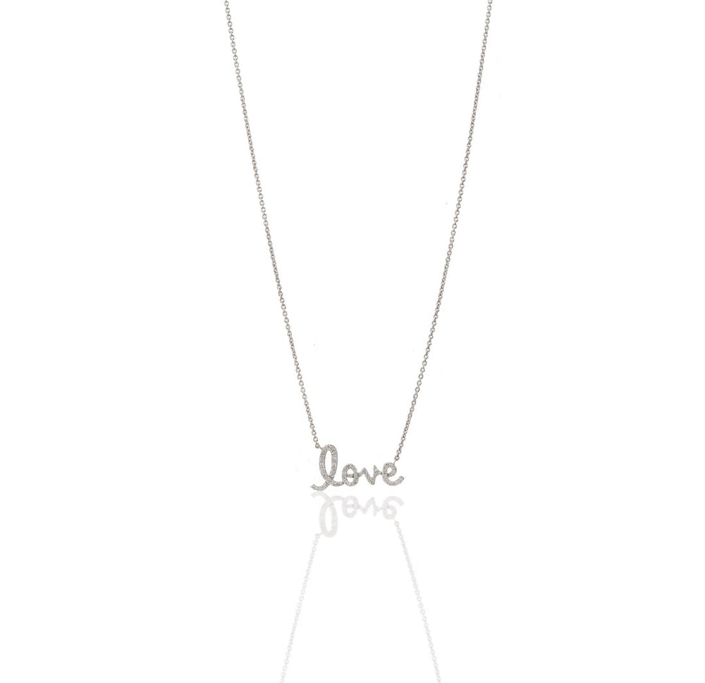 Minimal Diamond Necklace in 18K White Gold | Luxury Fine Jewellery