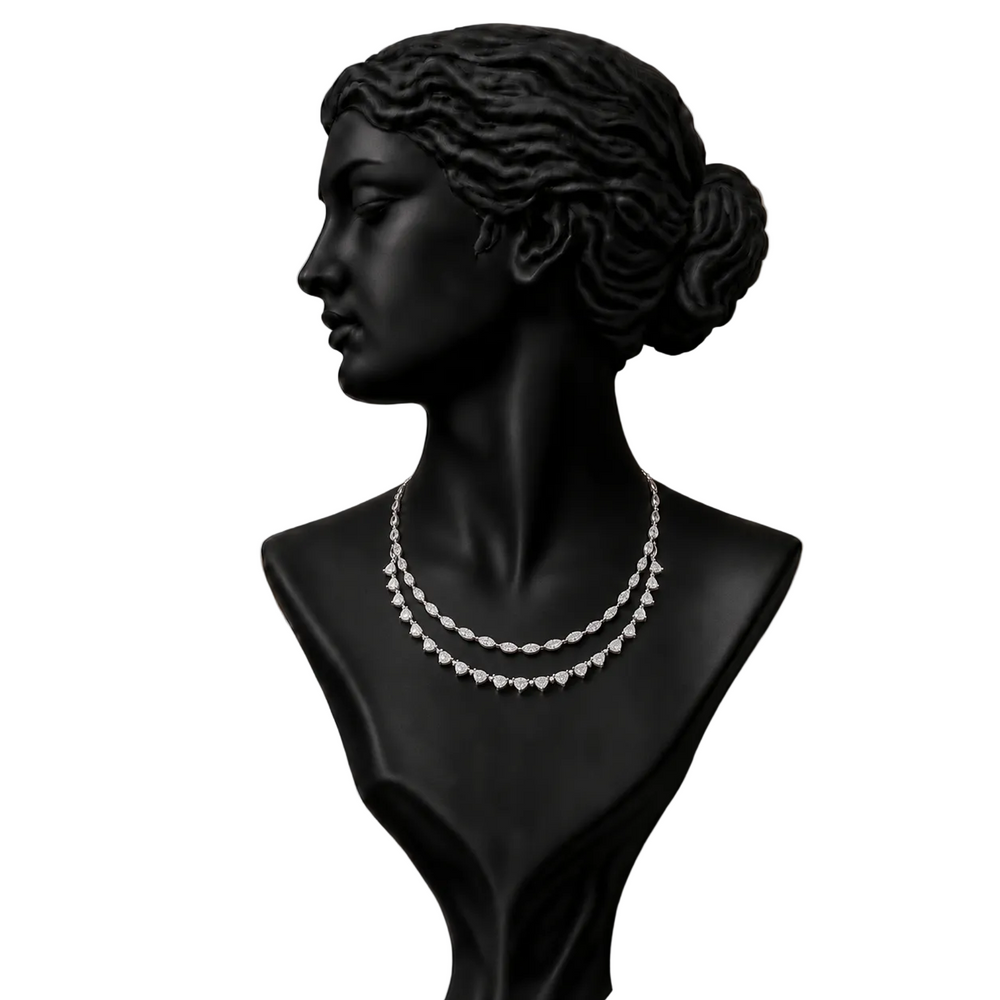 Étoile Diamond Tennis Necklace in 18K Gold | Luxury Fine Jewellery