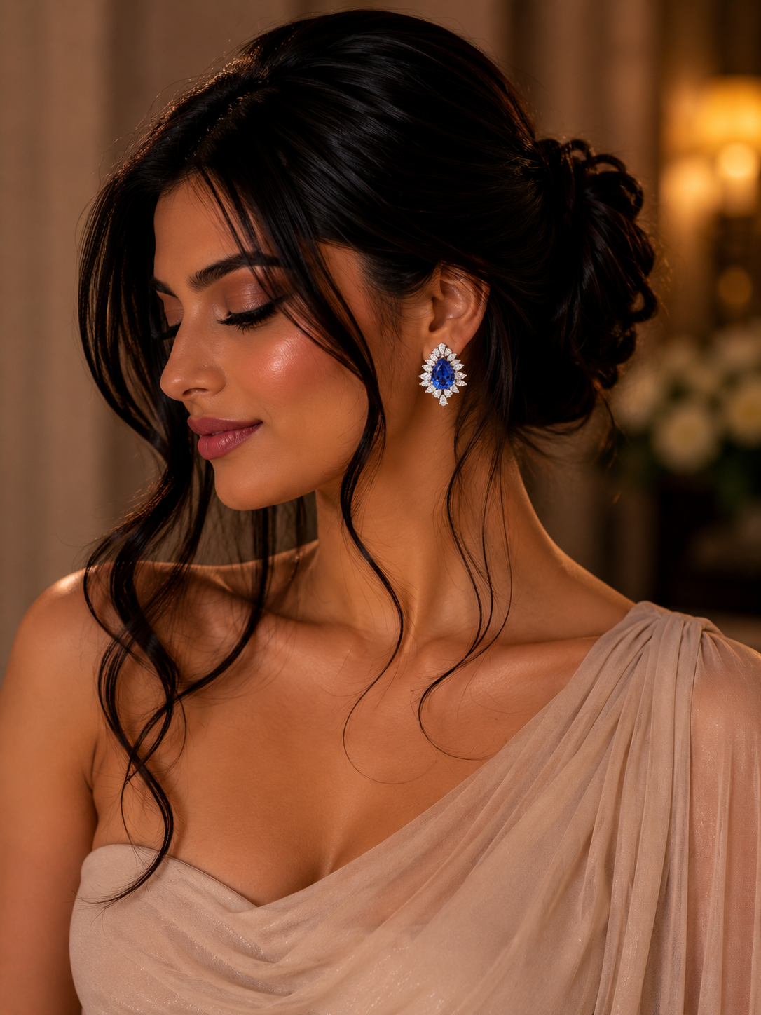 Sapphire Éclat Diamond Statement Earrings