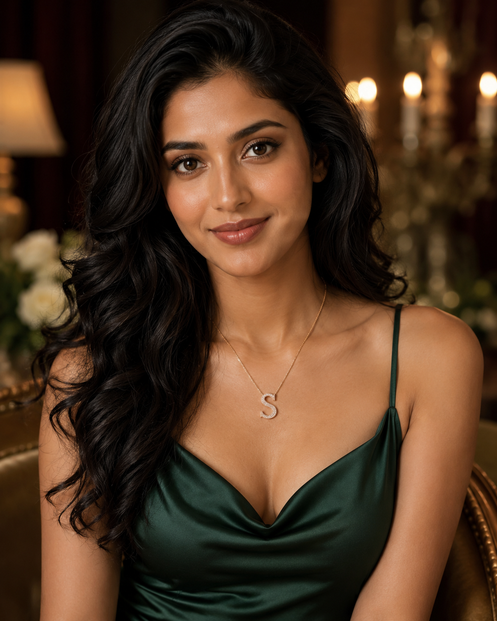 Auric Curve Diamond Bar Necklace in 18K Gold | Luxury Fine Jewellery