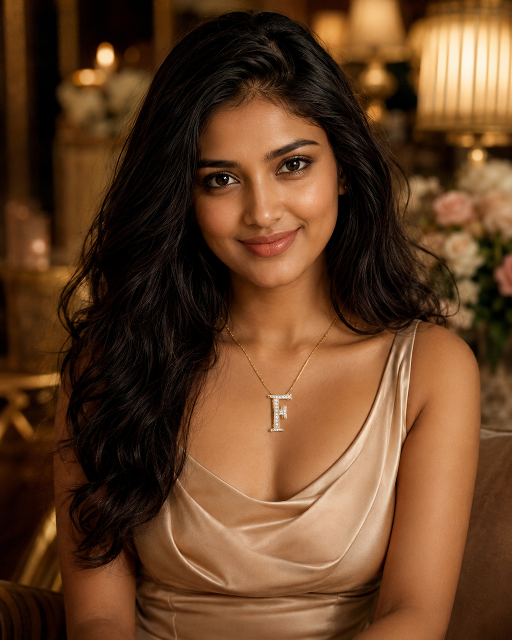 Luna Spark Diamond Bar Necklace in 18K Gold | Luxury Fine Jewellery