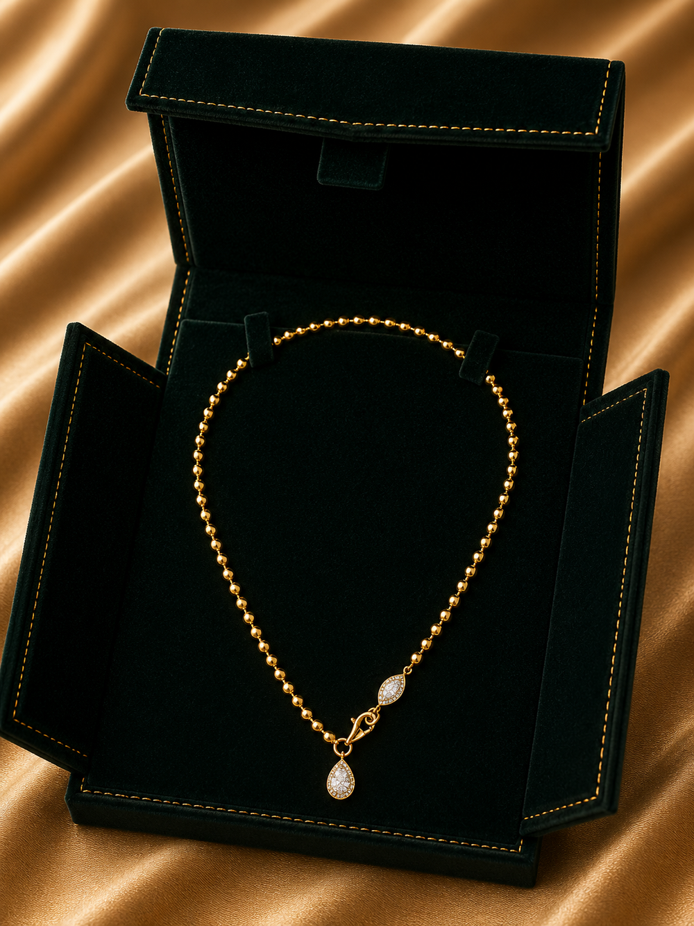 Étoile Solitaire Diamond Collar Necklace in 18K Gold | Luxury Fine Jewellery