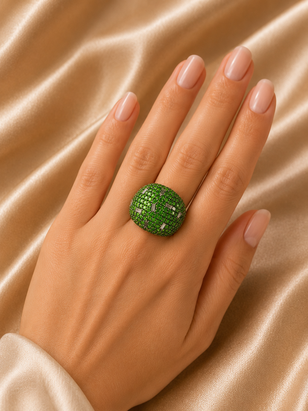 Verde Eclipse Diamond Cocktail Ring