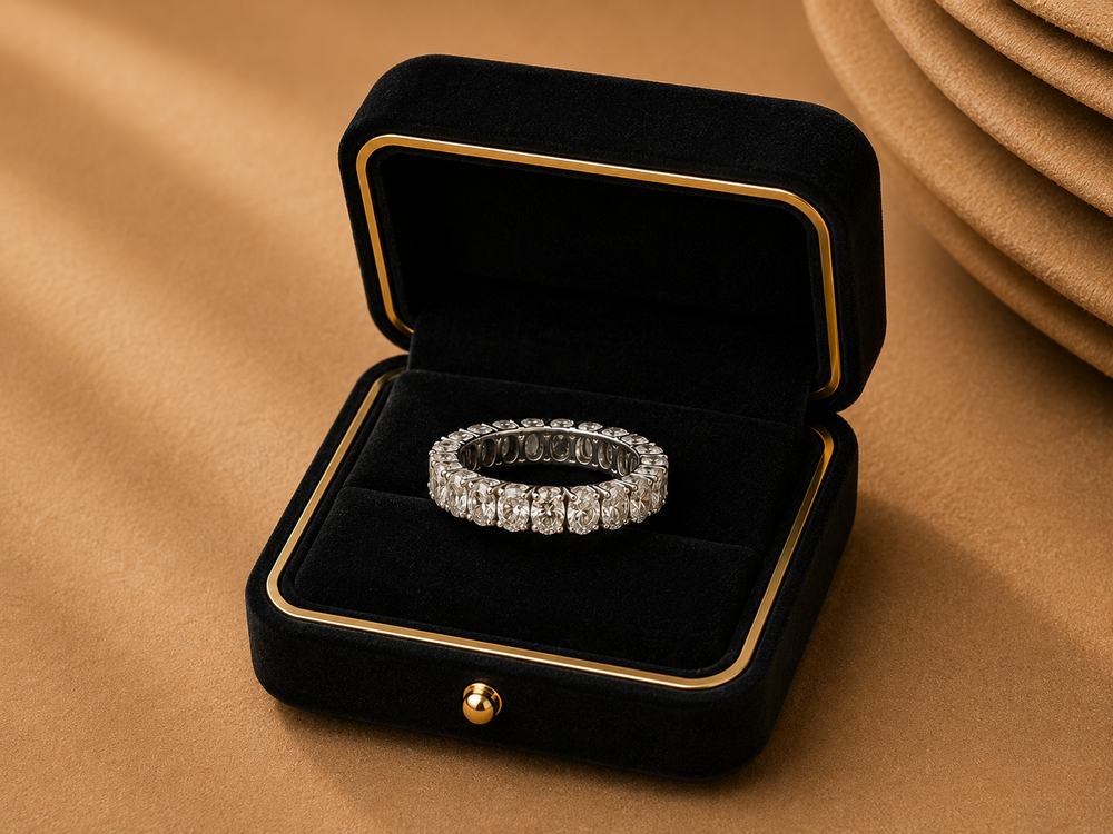 Oval Eternity Diamond Band
