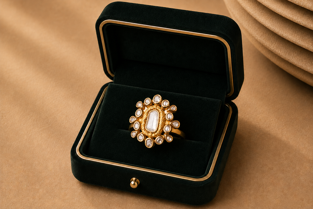 Aurora Sunburst Diamond Ring