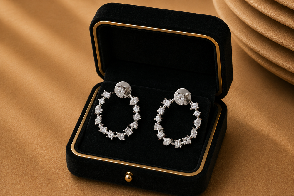 Izzari Éclat Diamond Hoop Earrings