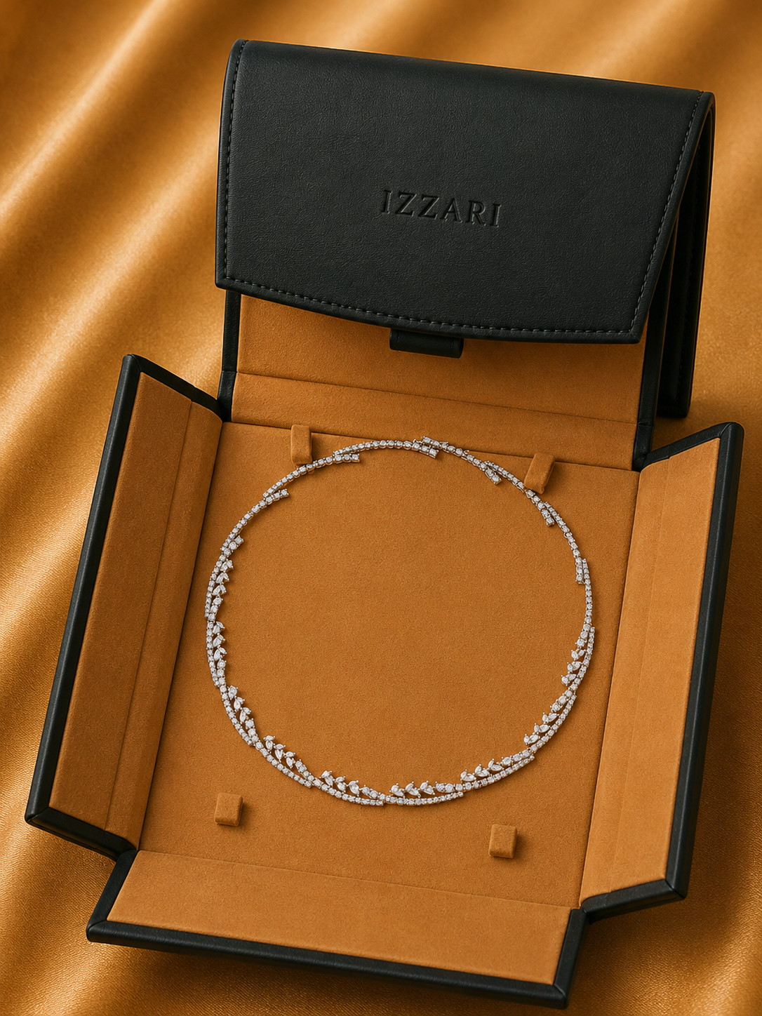 Ethereal Diamond Halo Necklace in 18K Gold | Luxury Fine Jewellery