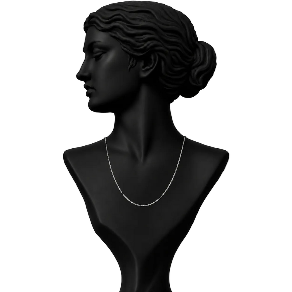 Luna Minimal Gold Necklace in 18K Gold | Luxury Fine Jewellery
