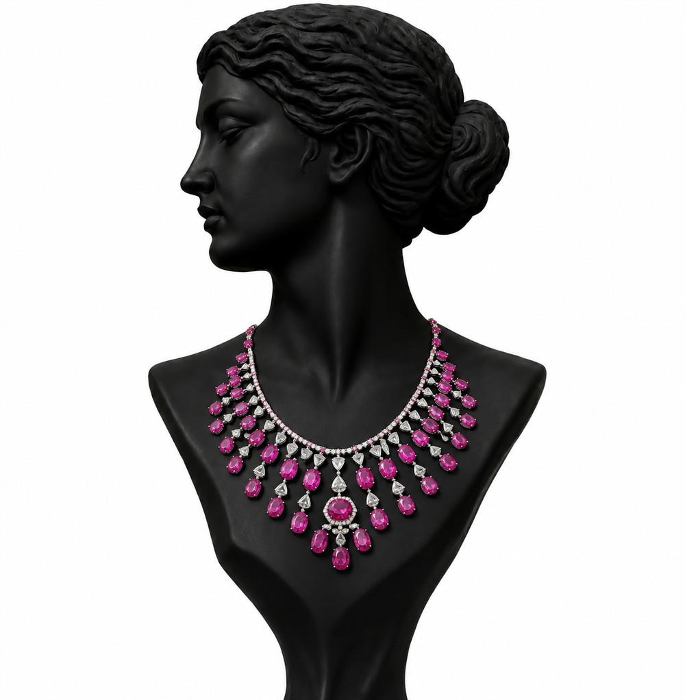 Roséa Ruby Diamond Bridal Set