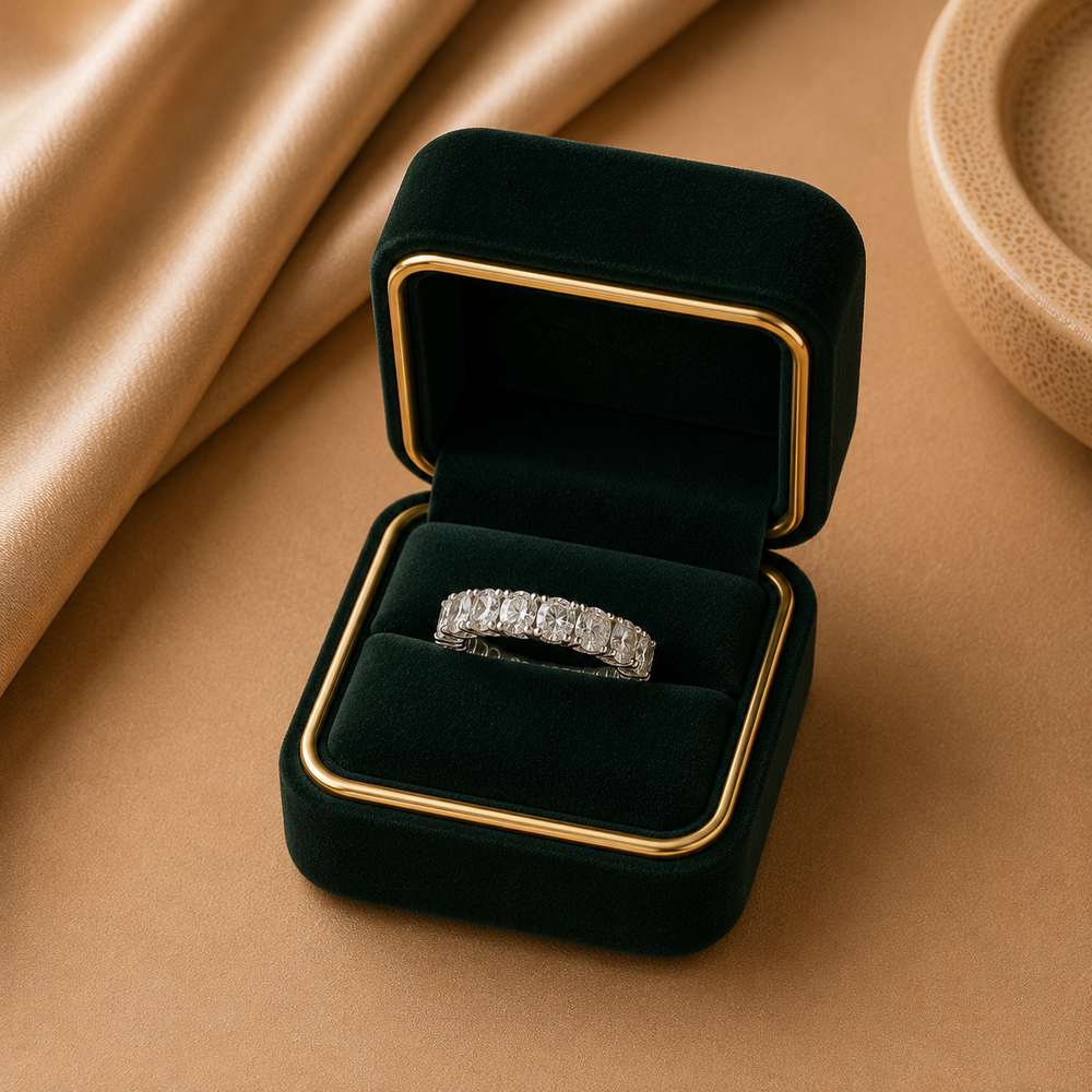 Oval Eternity Diamond Band
