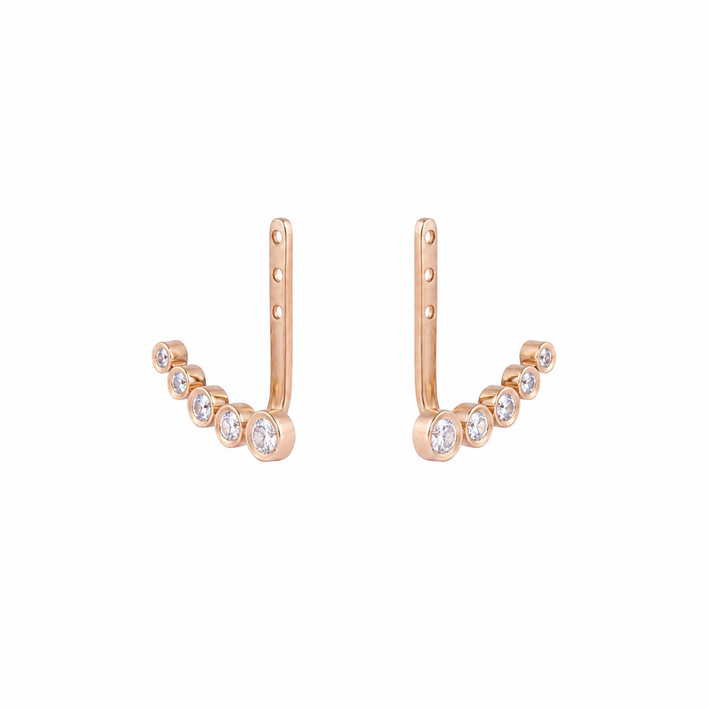 Izzari Aurea Diamond Chain Drop Earrings