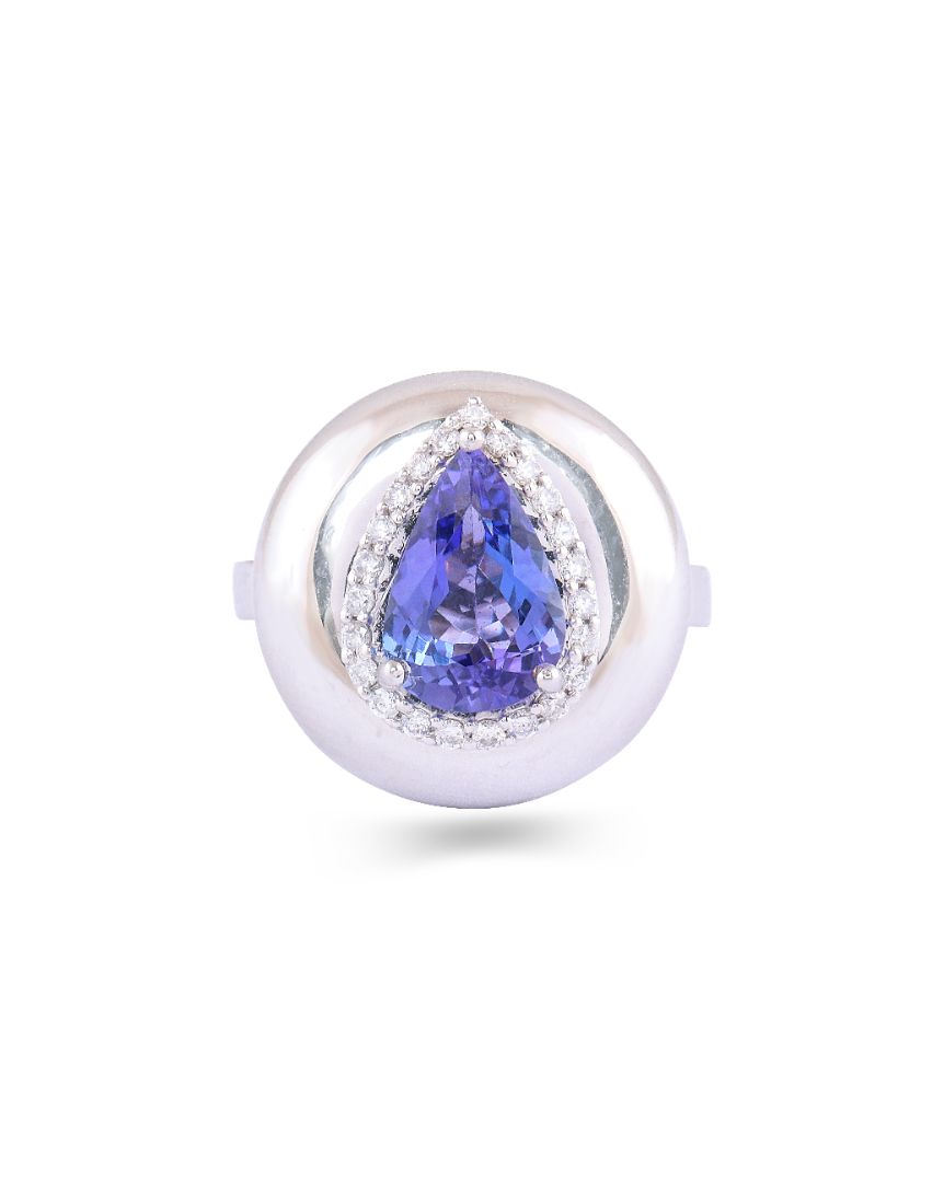 Bubble Tanzanite Ring