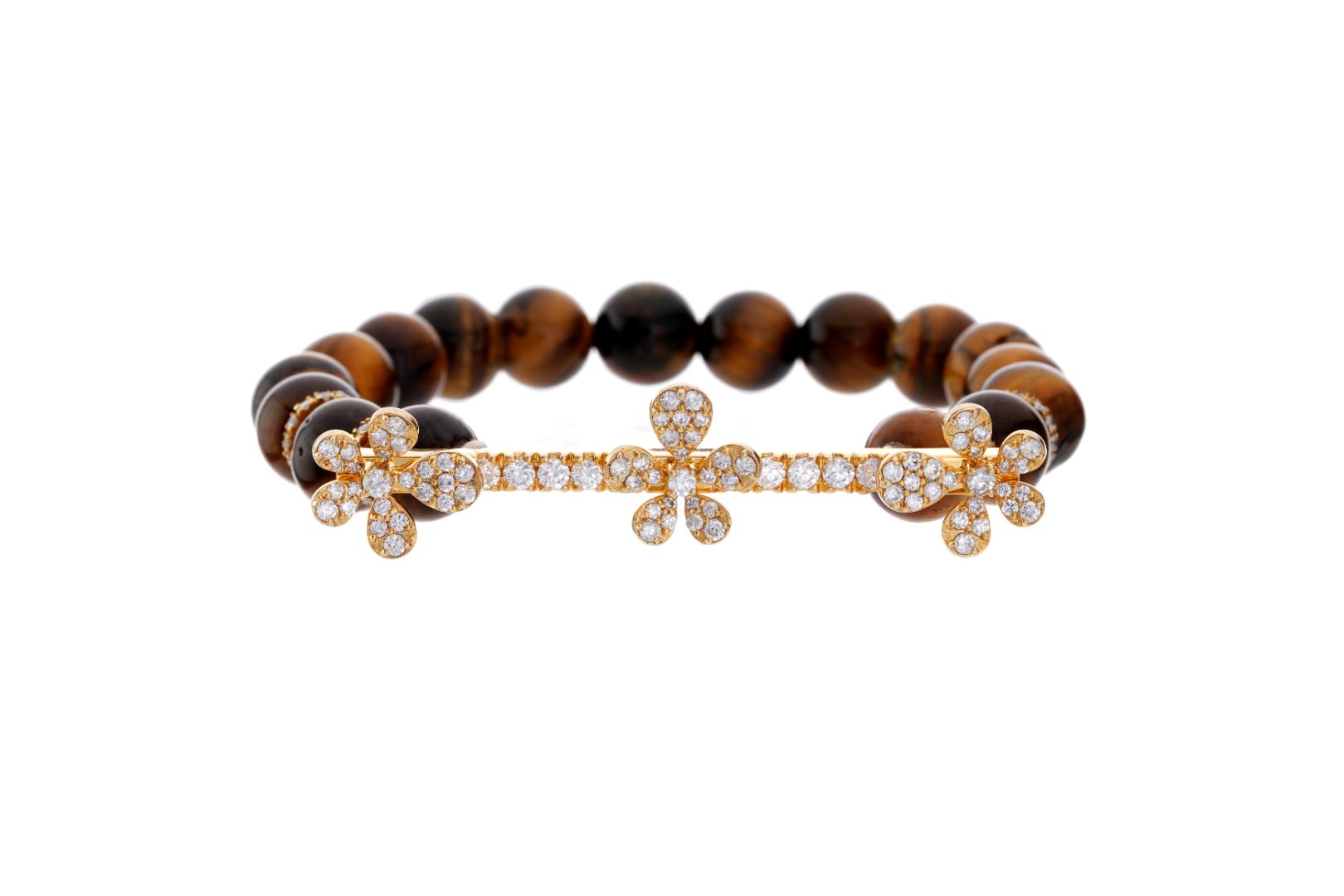 Jasmine Charm Bracelet - Tiger Stone