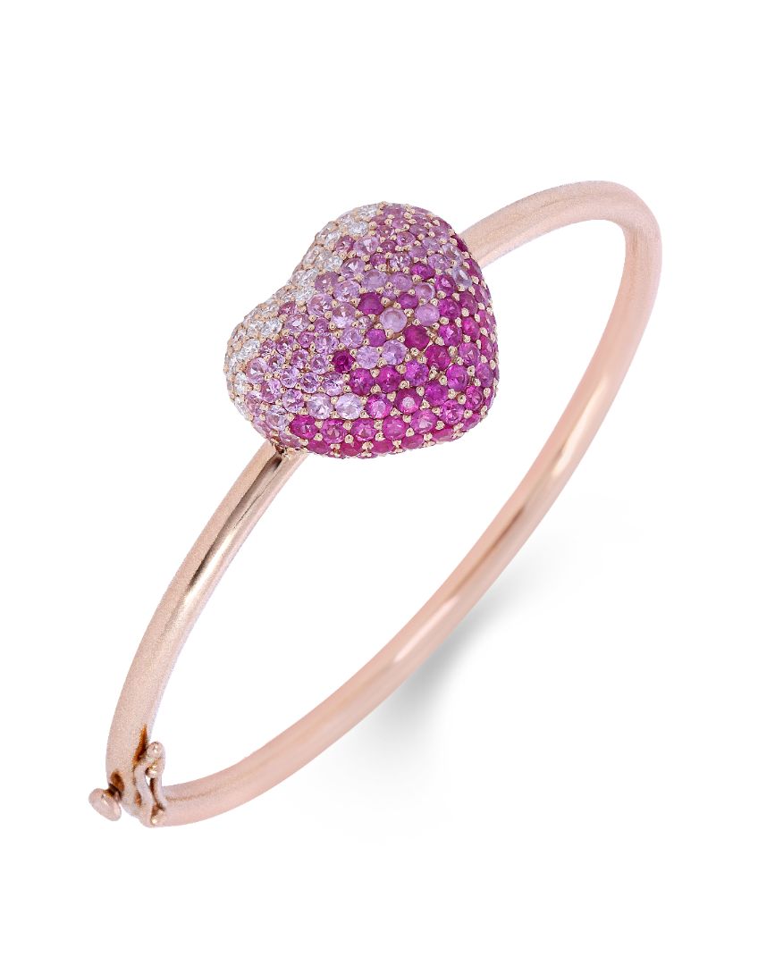 Disco Heart Strawberry Bracelet