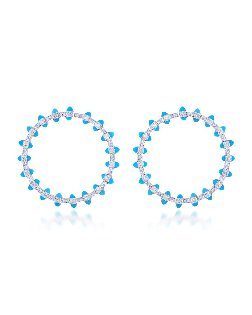 Hue Turqoise Earrings