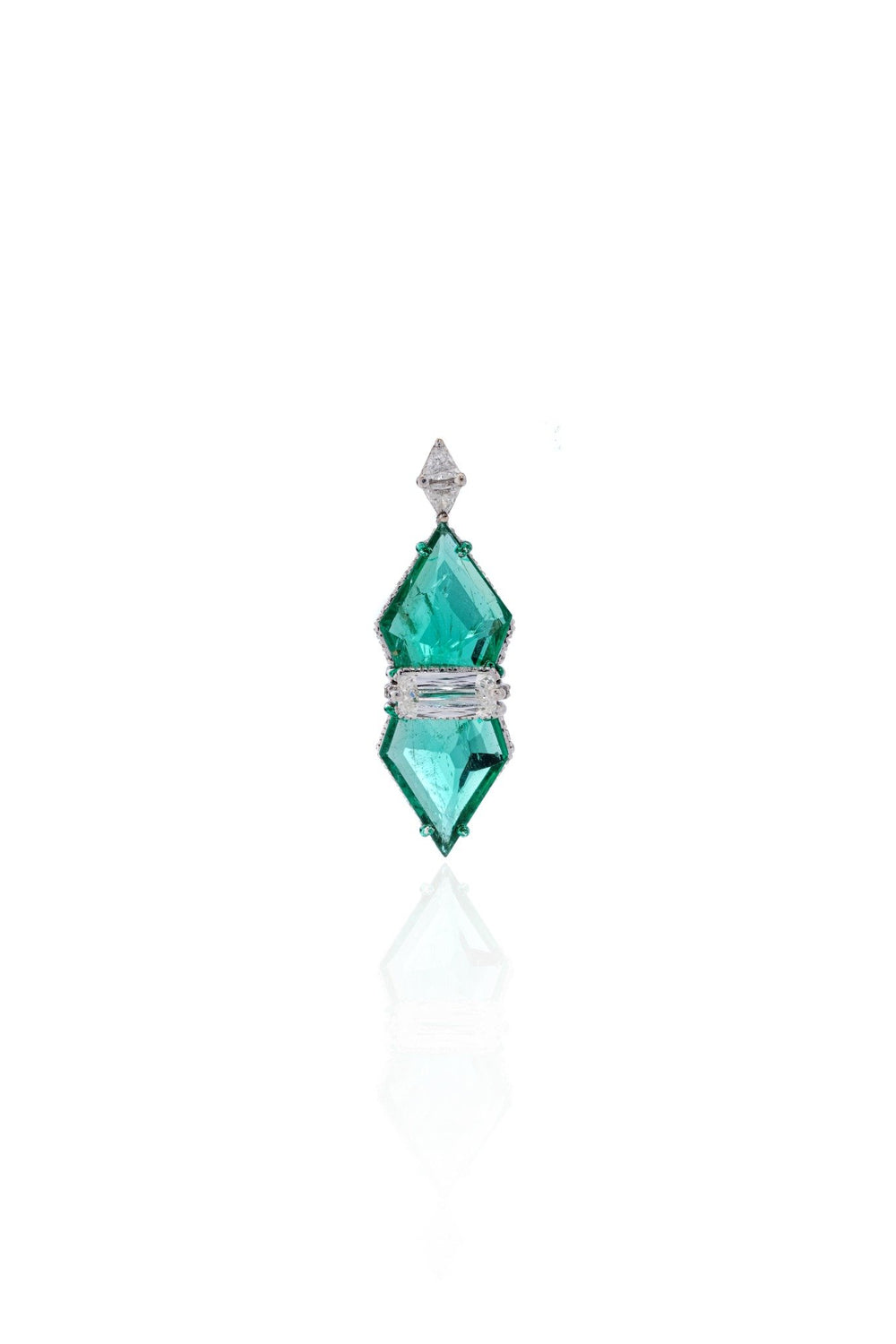 Emerald Mirage Diamond Pendant Necklace in 18K Gold | Luxury Fine Jewellery