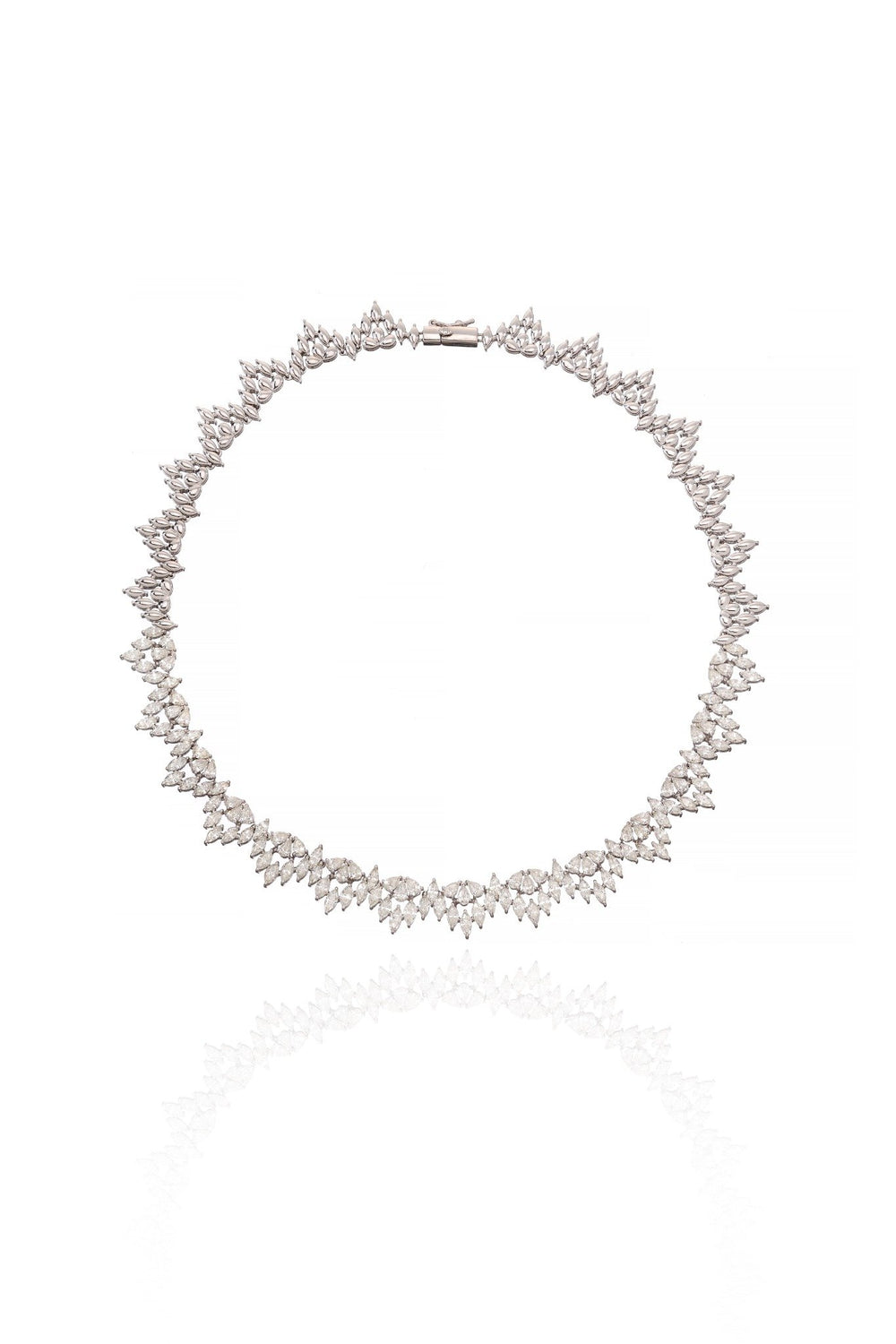Celestial Edge Diamond Statement Necklace in 18K Gold | Luxury Fine Jewellery
