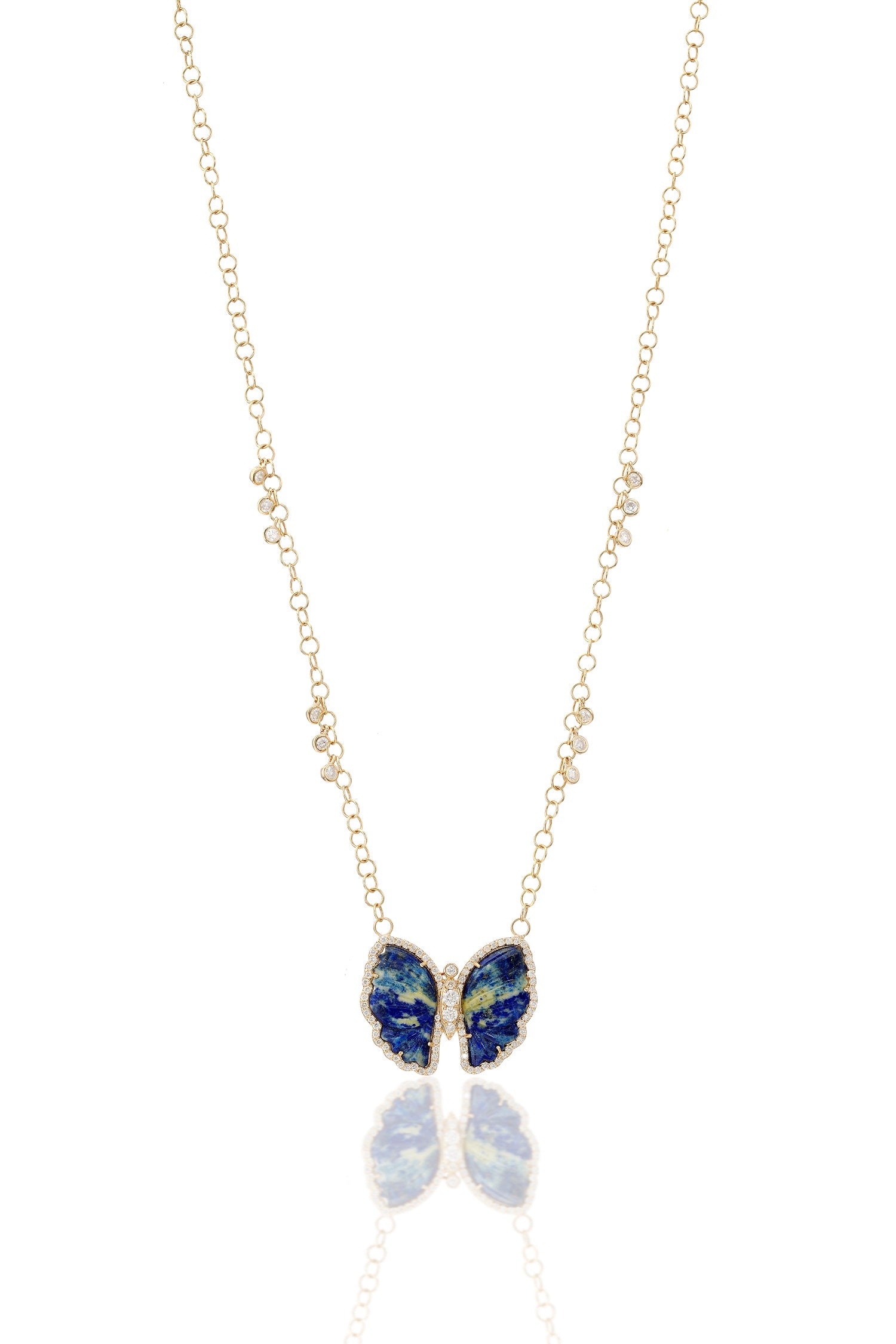 FERAL BLUE BUTTERFLY NECKLACE