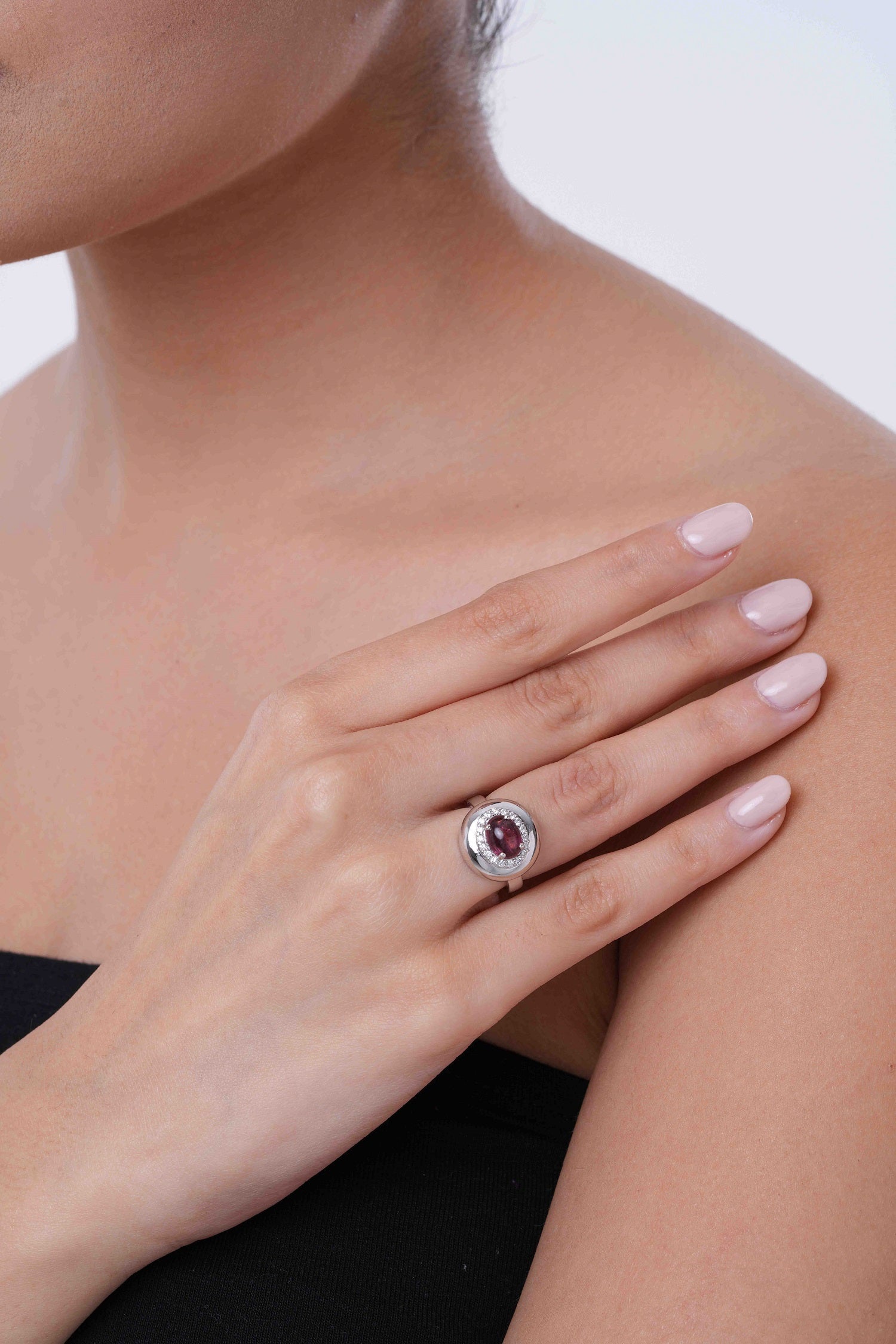 Bubble Tourmaline Ring