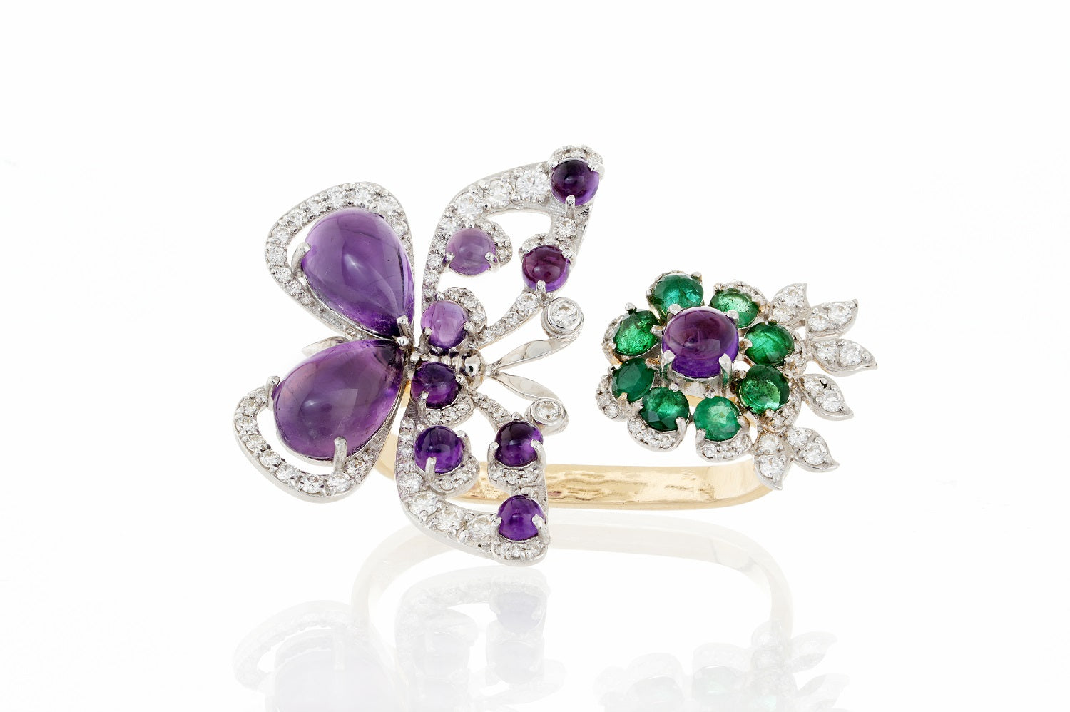 Feral Double Finger Butterfly Ring