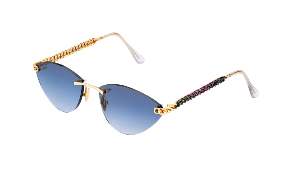 Aura Cuban Multi Sapphire Glasses