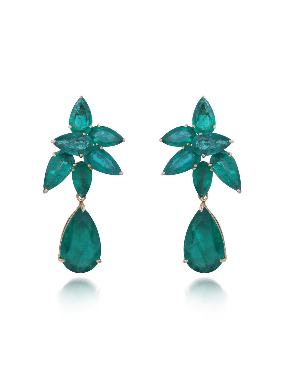Izzari Verde Royale Emerald Drop Earrings