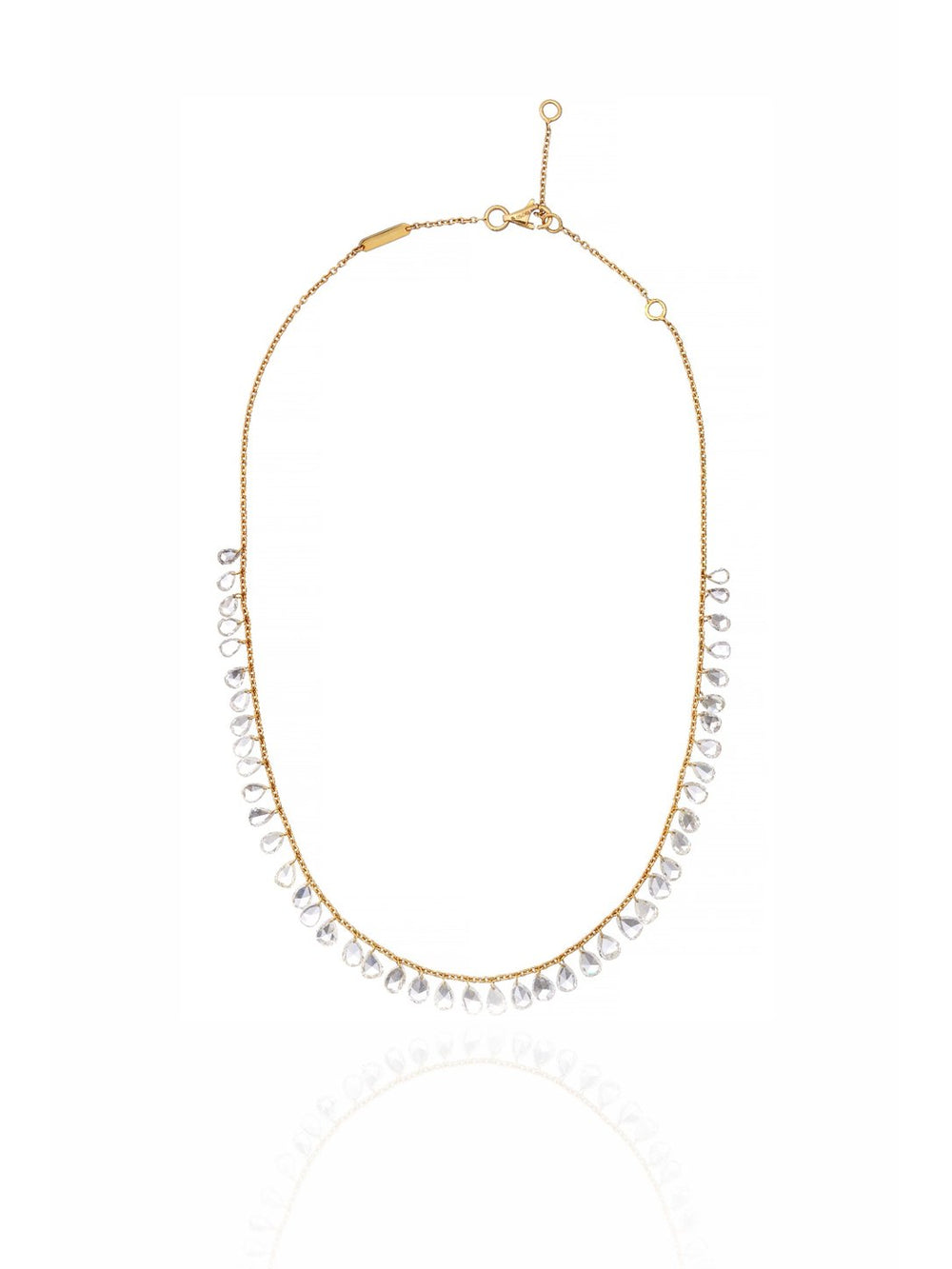 Rosé Lumière Rose Cut Diamond Necklace in 18K Gold | Luxury Fine Jewellery