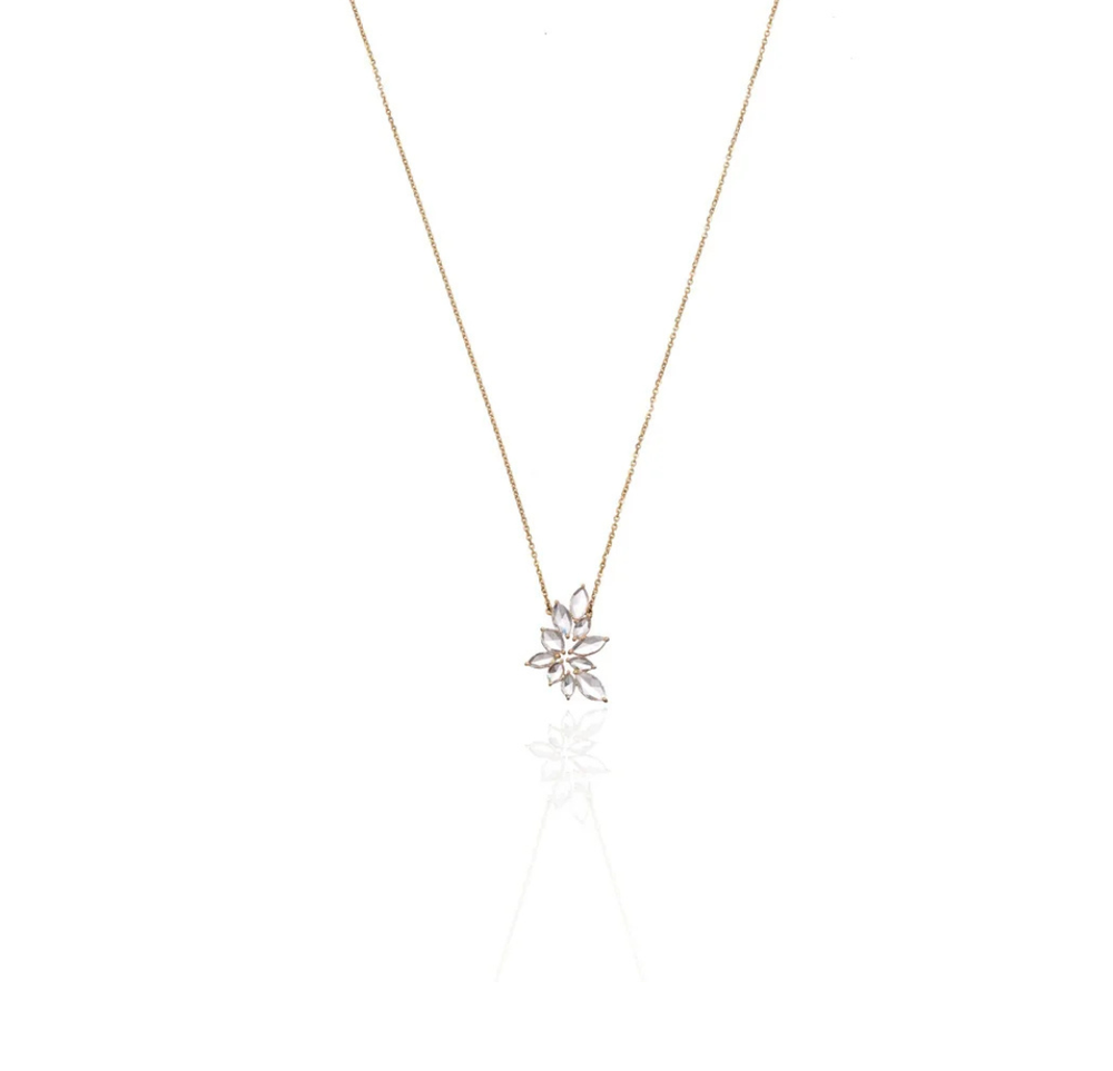 Luna Spark Diamond Pendant Necklace in 18K Gold | Luxury Fine Jewellery