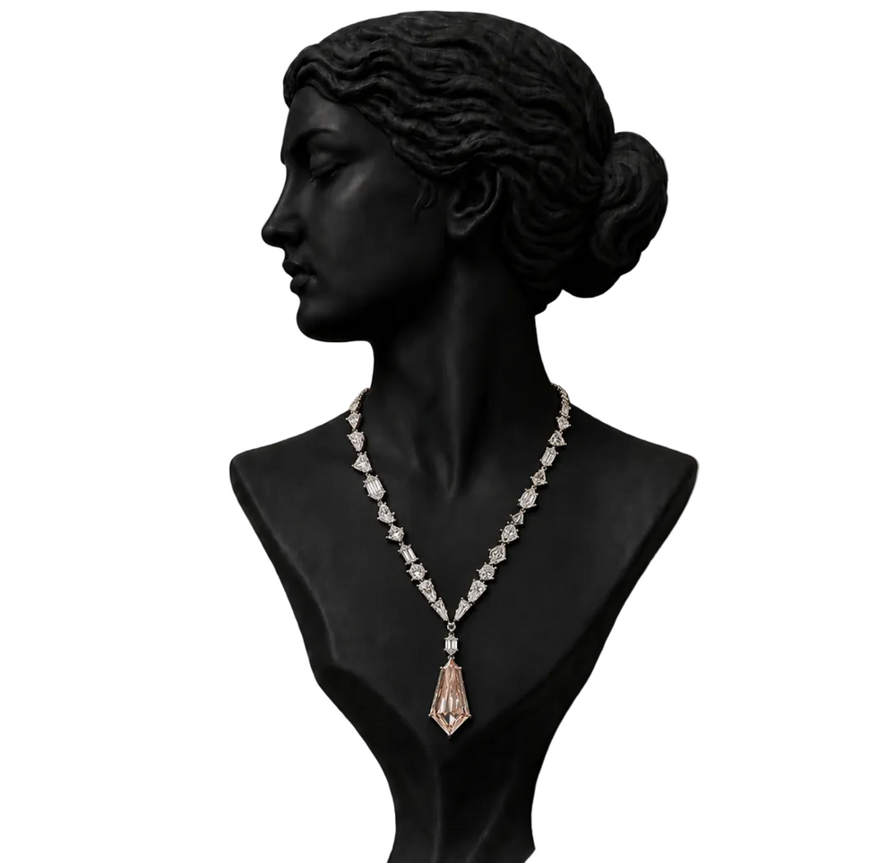 Solara Diamond Drop Pendant Necklace in 14K Gold | Luxury Fine Jewellery
