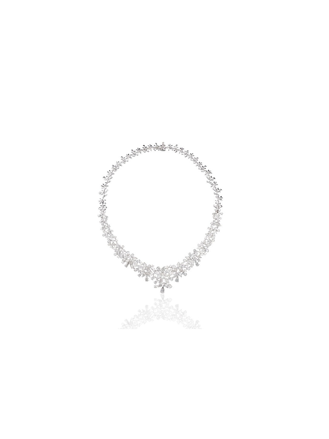 Izzari Celestia Diamond Necklace in 18K Gold