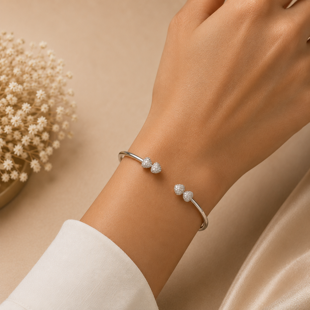 Sweet Disco Sugar Diamond Bracelet in 18K White Gold