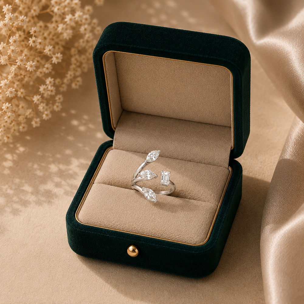 Serpentina Diamond Wrap Ring