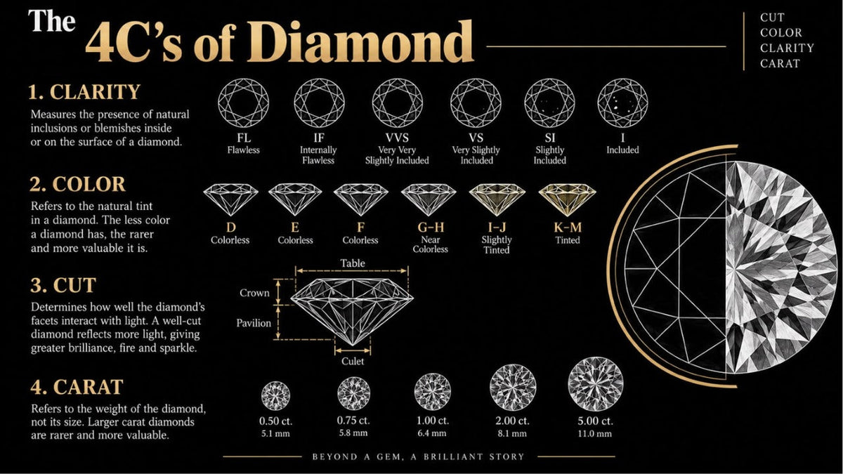 Natural Diamonds Explained: Cut, Colour, Clarity & Carat Made Simple