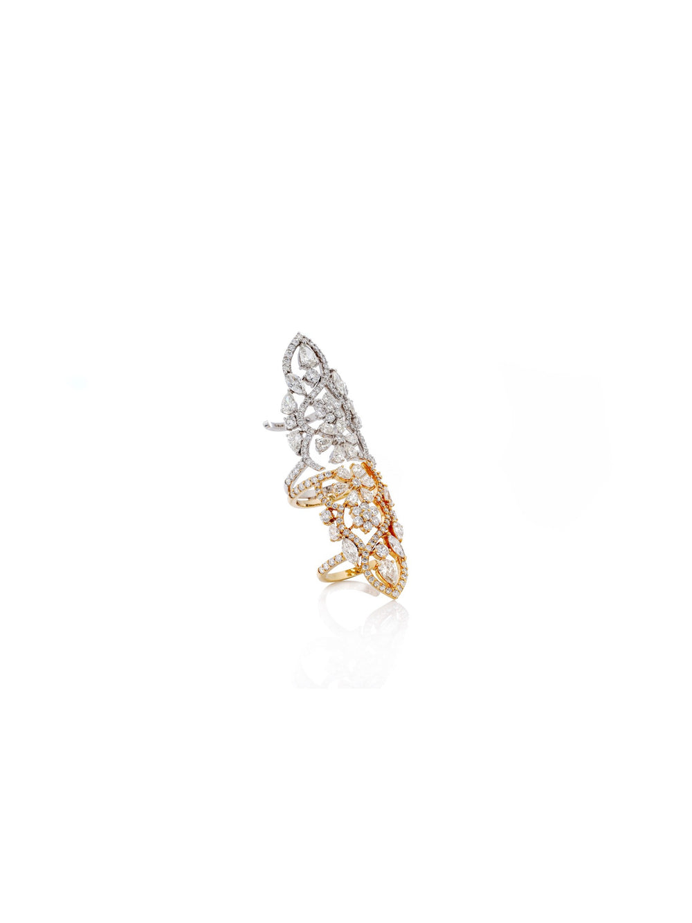Arabesque Diamond Statement Ring in 18K Gold