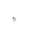 Toi et Moi Blush Diamond Ring in 18K White Gold
