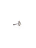 18K White Gold Pear Diamond Solitaire Ring