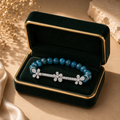 Jasmine Aqua Celeste Diamond Bracelet in 18K White Gold