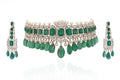 Zafrina Emerald Polki Bridal Set