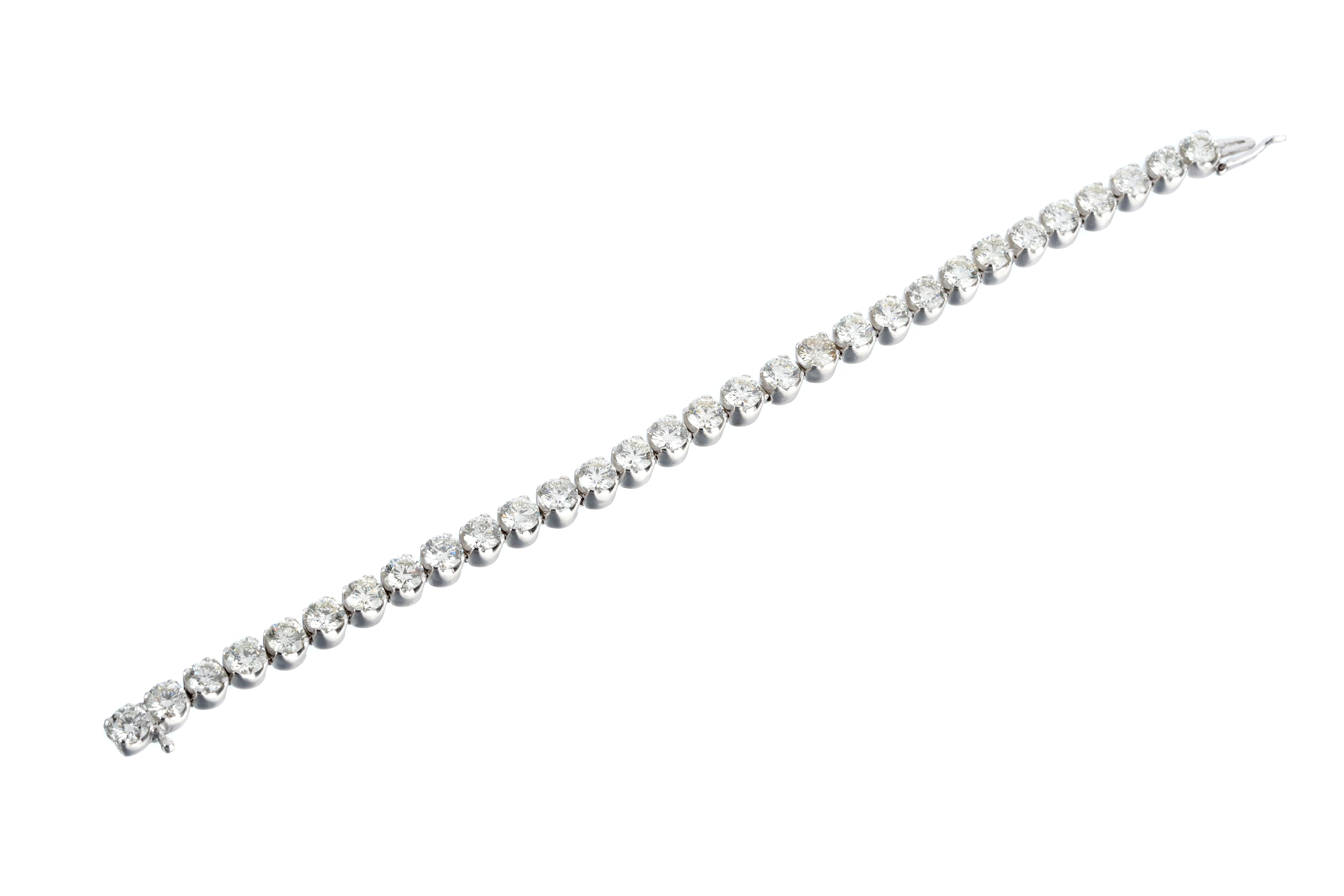 Élan Diamond Tennis Bracelet in 14K Gold