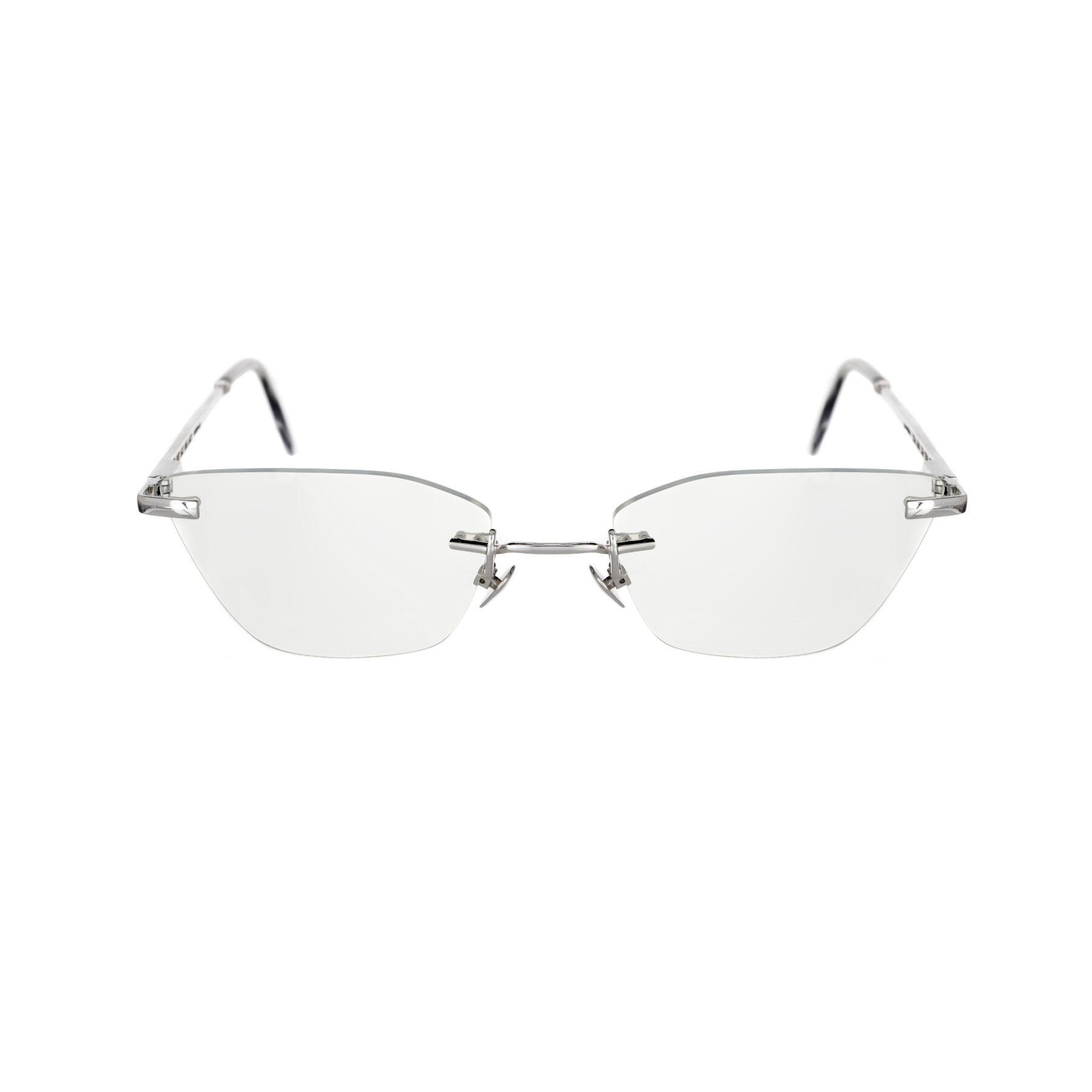 14K White Gold Diamond Reading Glasses